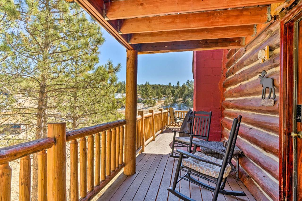 Classic Colorado Log Home With Mountain Views! Florissant Exteriör bild