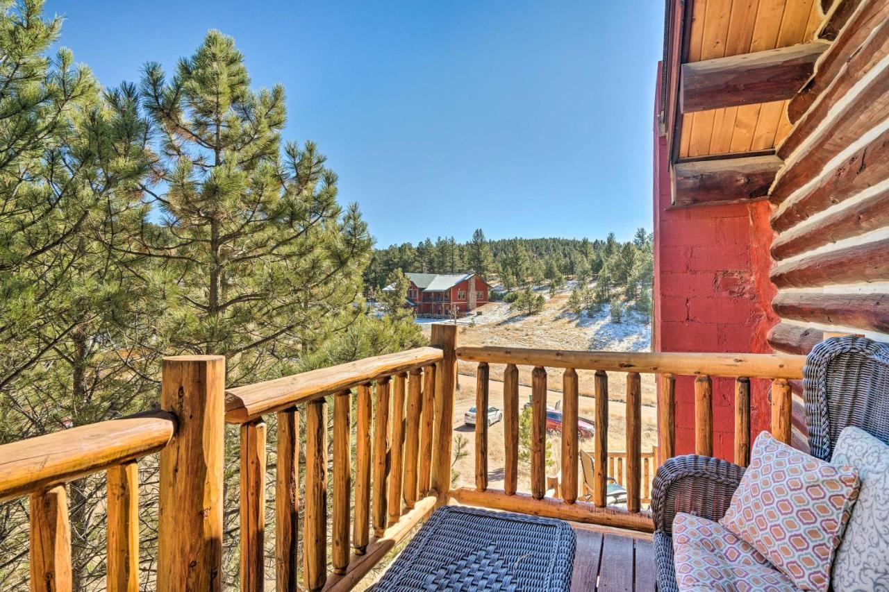 Classic Colorado Log Home With Mountain Views! Florissant Exteriör bild